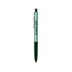 Recycled aluminium ballpoint pen with soft rubber grip, blue ink main view