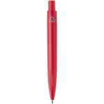 RCS recycled plastic mini ballpoint pen with blue ink red colour second rear view