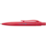 RCS recycled plastic mini ballpoint pen with blue ink red colour