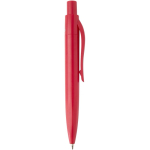 RCS recycled plastic mini ballpoint pen with blue ink red colour second side view