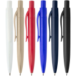 RCS recycled plastic mini ballpoint pen with blue ink white colour second multiple colours view