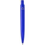 RCS recycled plastic mini ballpoint pen with blue ink royal blue colour second rear view