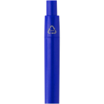 RCS recycled plastic mini ballpoint pen with blue ink royal blue colour close-up view 1