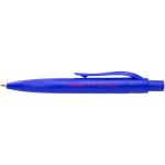 RCS recycled plastic mini ballpoint pen with blue ink royal blue colour