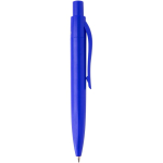 RCS recycled plastic mini ballpoint pen with blue ink royal blue colour second side view