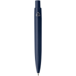 RCS recycled plastic mini ballpoint pen with blue ink navy-blue colour second rear view