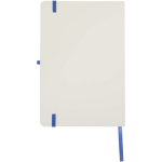 A5 hardback notebook with elastic closure and soft-touch finish, lined pages royal blue colour second rear view