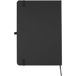 A5 hard cover notebook and blue ink pen set black colour second rear view