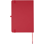 A5 hard cover notebook and blue ink pen set red colour second rear view
