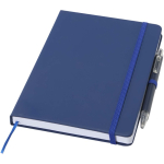 A5 hard cover notebook and blue ink pen set navy-blue colour