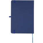 A5 hard cover notebook and blue ink pen set navy-blue colour second rear view