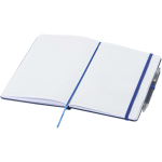A5 hard cover notebook and blue ink pen set navy-blue colour second view