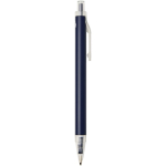 A5 hard cover notebook and blue ink pen set navy-blue colour second side view
