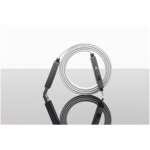 Magnetic retractable charging cable with dual input 60W grey colour