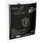Magnetic retractable charging cable with dual input 60W grey colour