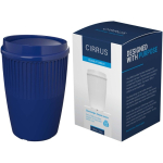 Reusable recycled plastic single-wall cup 350ml blue colour fourth view