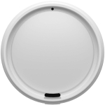Reusable recycled plastic single-wall cup 350ml white colour second view