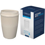 Reusable recycled plastic single-wall cup 350ml sand colour fourth view