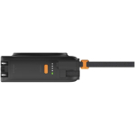 3-in-1 travel charger with 10,000 mAh wireless charging Xtorm black colour side view