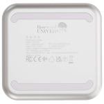 Qi2 magnetic bedside charger with USB-C cable 15W Zens white colour printed logo view 2