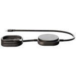 USB-C 2-in-1 charging cable with Zens wireless charging base black colour second rear view