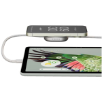 USB-C 2-in-1 charging cable with Zens wireless charging base white colour lifestyle image 2