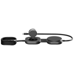 3-in-1 wireless charging station for Apple devices Zens black colour second rear view