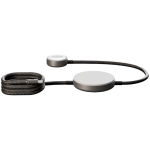 Compact wireless charger with USB-C and 15 W fast charging Zens black colour second rear view