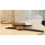 Compact wireless charger with USB-C and 15 W fast charging Zens black colour lifestyle image