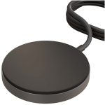 Magnetic desktop charger with USB-C and 15 W power Zens black colour close-up view 2
