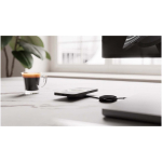 Magnetic desktop charger with USB-C and 15 W power Zens black colour lifestyle image