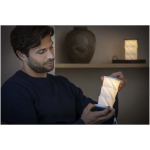 Foldable desk lamp with ambient light black colour lifestyle image