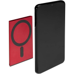 Magnetic card holder with RFID protection and recycled materials red colour second view