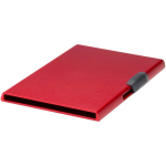Magnetic card holder with RFID protection and recycled materials red colour third view