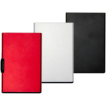 Magnetic card holder with RFID protection and recycled materials red colour second multiple colours view
