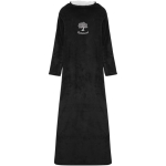 Sleeved blanket for businesses in soft fabric 135x180cm black colour