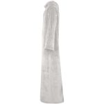 Sleeved blanket for businesses in soft fabric 135x180cm grey colour side view