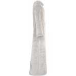 Sleeved blanket for businesses in soft fabric 135x180cm grey colour second side view
