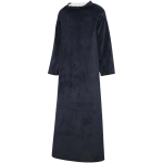 Sleeved blanket for businesses in soft fabric 135x180cm navy-blue colour third rear view