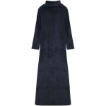 Sleeved blanket for businesses in soft fabric 135x180cm navy-blue colour second view