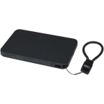 Customisable power bank with magnetic attachment and cord 5,000 mAh black colour second view