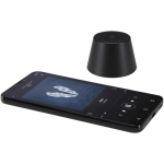 Compact magnetic speaker with aluminium finish and 3 W power black colour third view