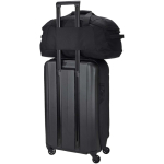 Thule 40L travel bag with compartments and detachable shoulder strap black colour fourth view