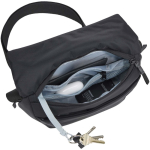 Versatile Thule 2L double-compartment crossbody bag black colour second view