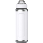 710 ml Stanley double-wall vacuum insulated water bottle white colour second rear view