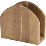 Natural acacia wood napkin holder, ideal for the table wood colour second view