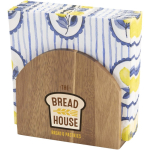 Natural acacia wood napkin holder, ideal for the table wood colour pad printing view