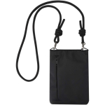 Water-resistant RFID accessory organiser bag black colour second rear view