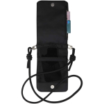 Water-resistant RFID accessory organiser bag black colour third view