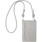 Water-resistant RFID accessory organiser bag light grey colour second rear view